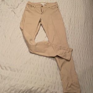 Cream coloured skinny jeans